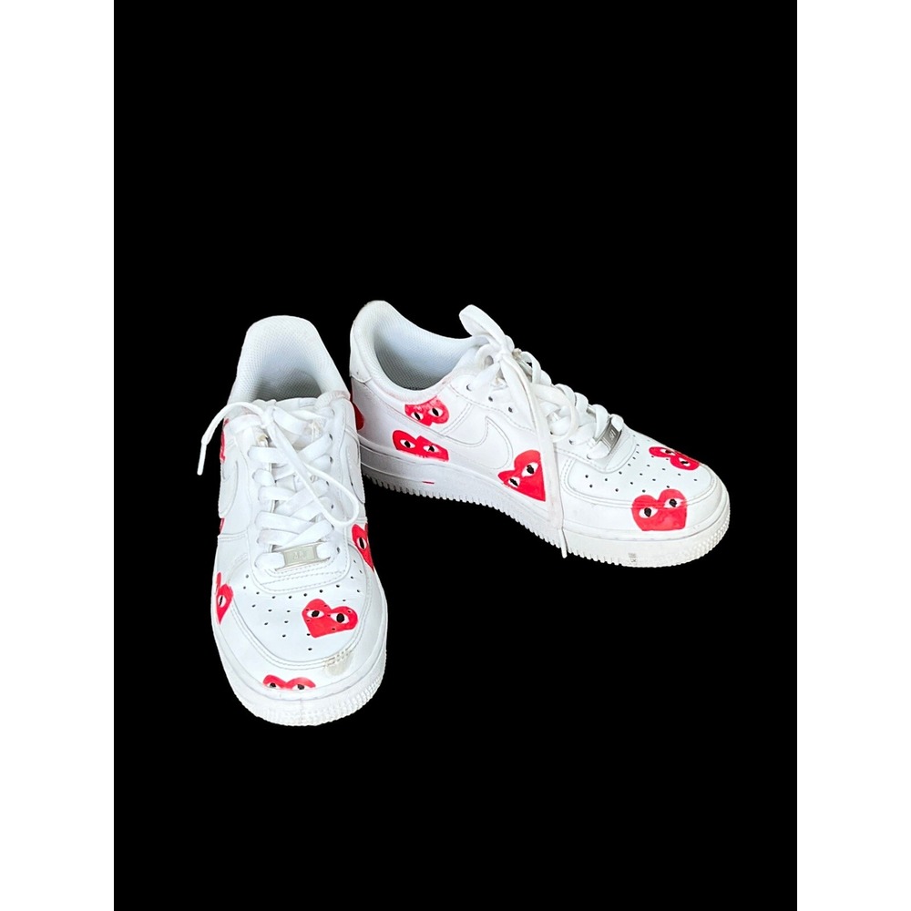 Comme‎ des Garçons x Nike Air Force AF1 One Heart Sneakers 36 US 5.5